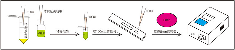 黃曲霉毒素B1熒光定量快速檢測(cè)卡檢測(cè)步驟